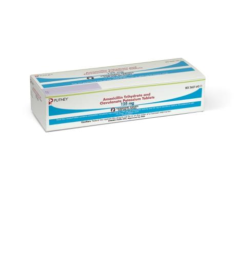 Amoxicillin Trihydrate and Clavulanate Potassium Tablets 125 mg