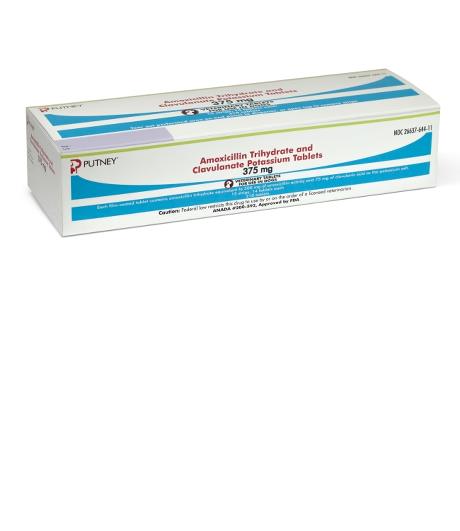 Amoxicillin Trihydrate and Clavulanate Potassium Tablets 375 mg