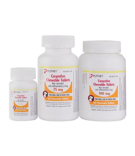 Carprofen Chewable Tablets 75 mg