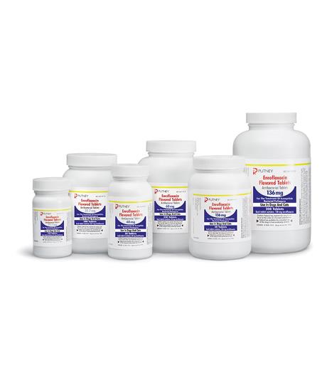 Enrofloxacin Flavored Tablets 136 mg